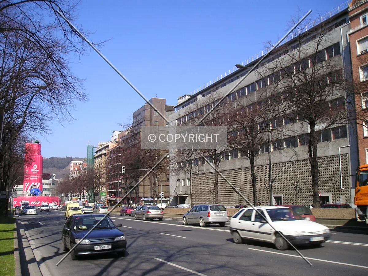 View from the junction with Rodriguez Arias