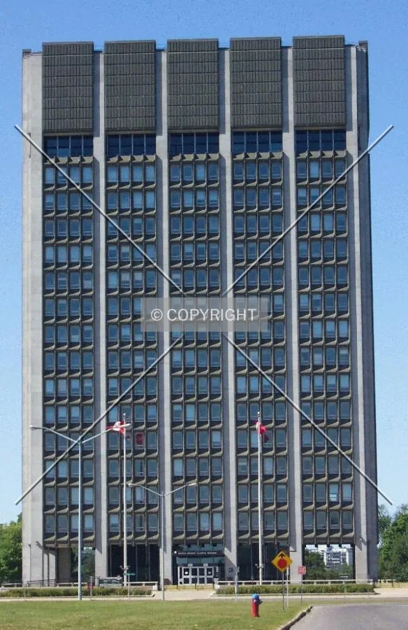 The front of the tower