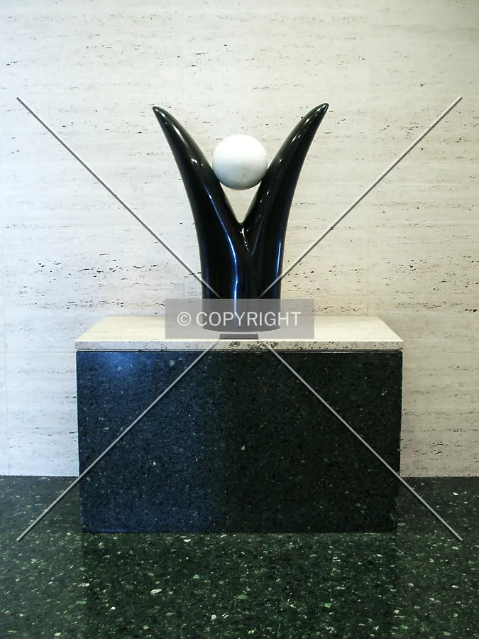 Thomas McGlynn sculpture in the lobby