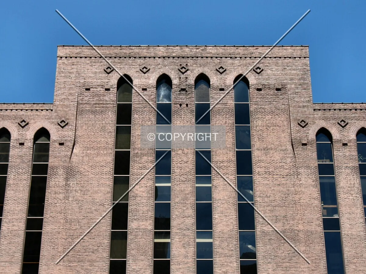 Rooflline above the 1st Avenue North entrance