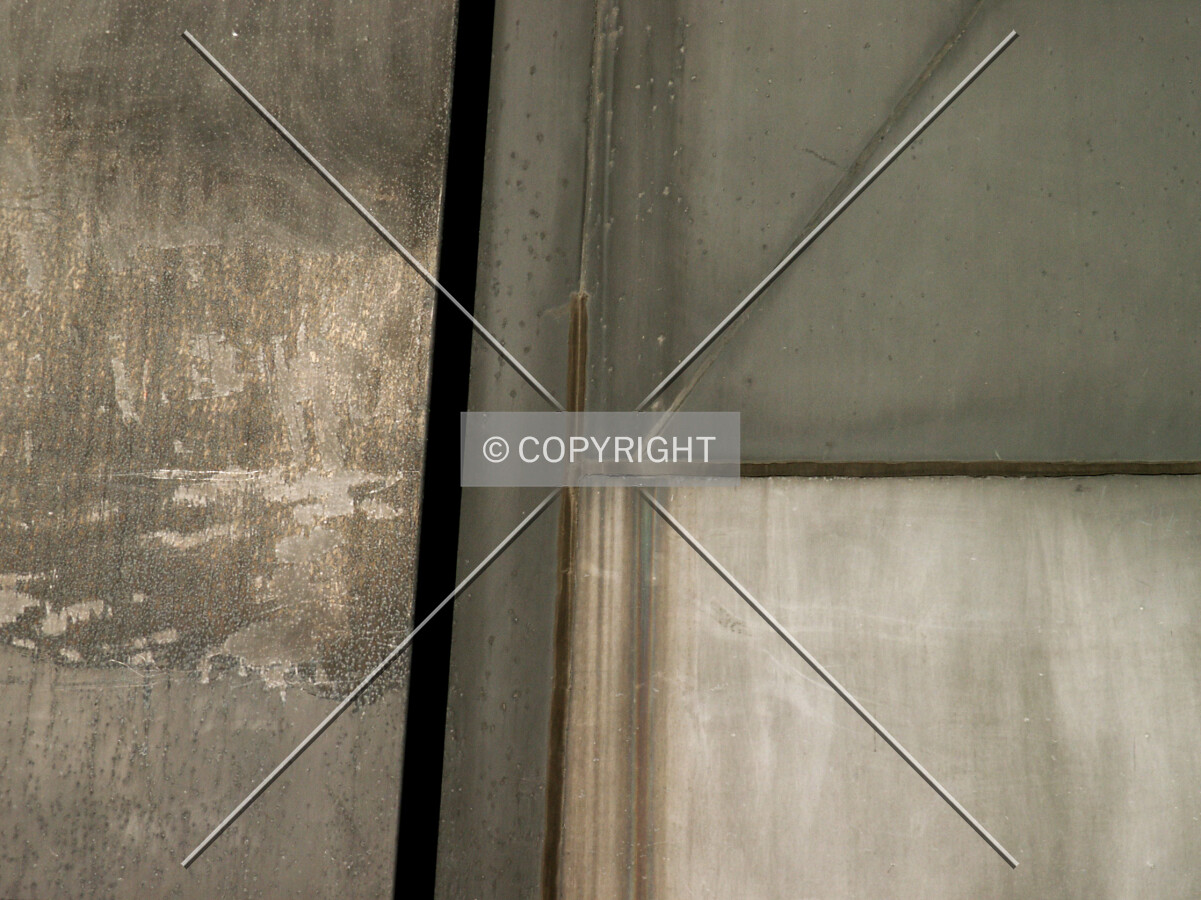 Close-up of the aluminum skin