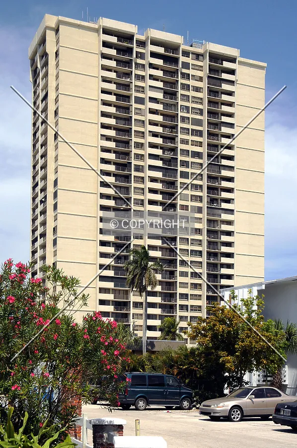 View from the southwest along North Flagler Drive