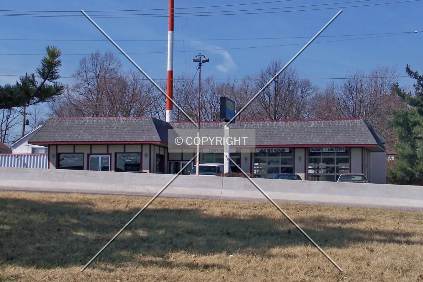 View from the east side of North Lindbergh Boulevard