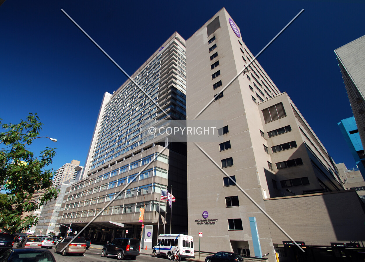 Looking up from 1st Avenue