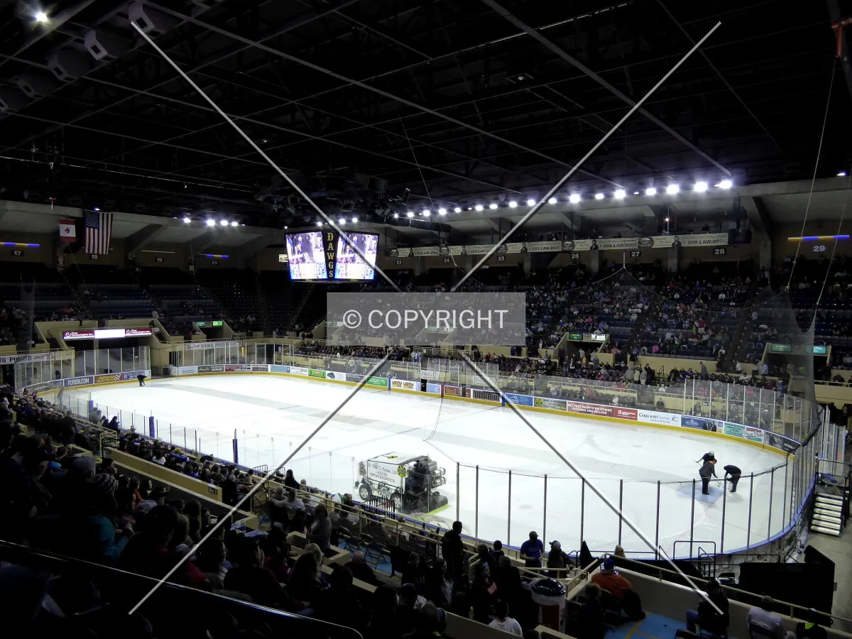 Arena in its ice hockey configuration