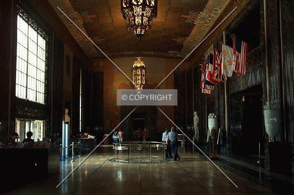 The lobby just inside the main entrance