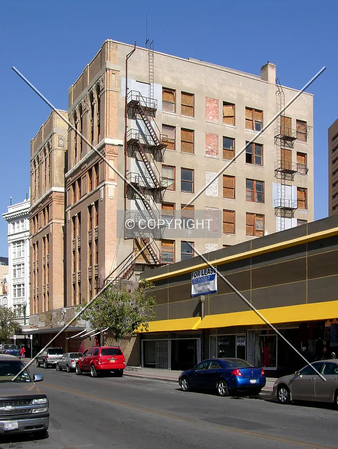 From across South Mesa Street to the southwest