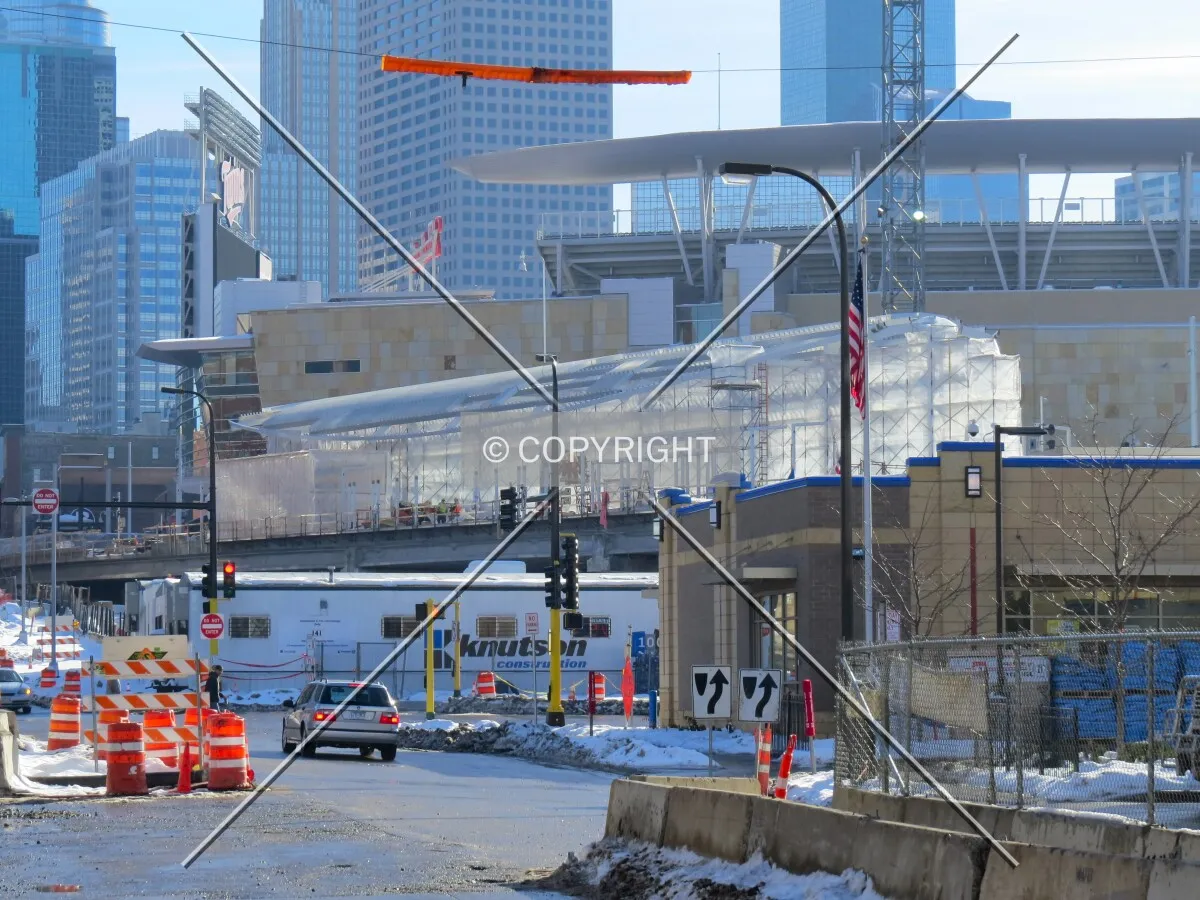 View to the southeast along 5th Street North