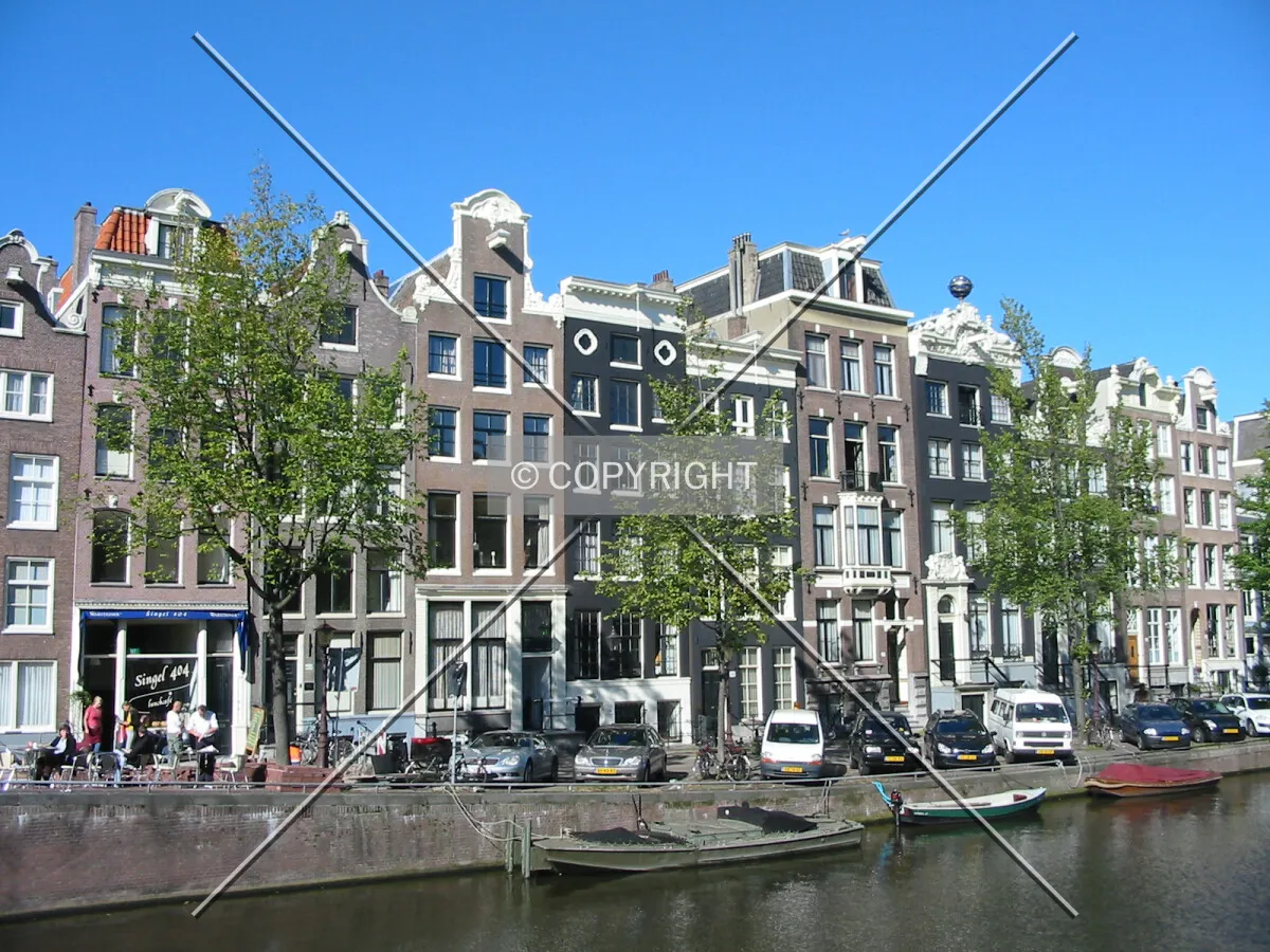 Typical Amsterdam canal houses