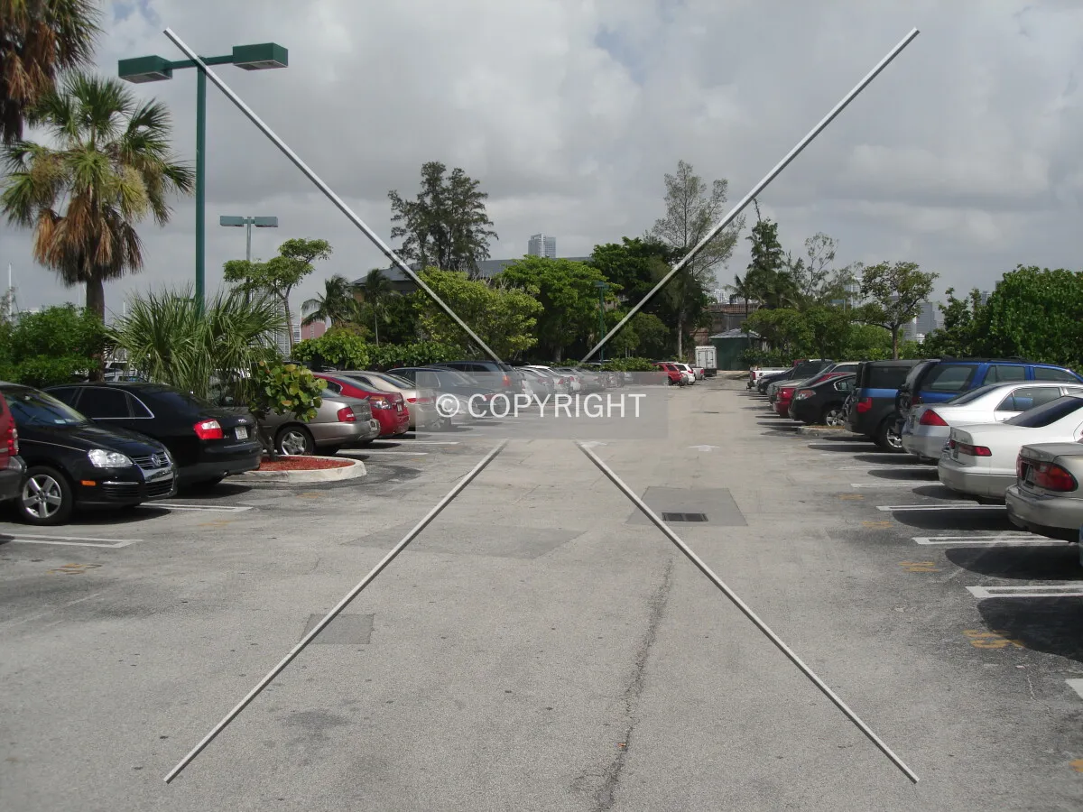 Entrance to the parking lot