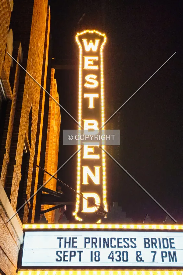 Sign at night; September 6, 2021