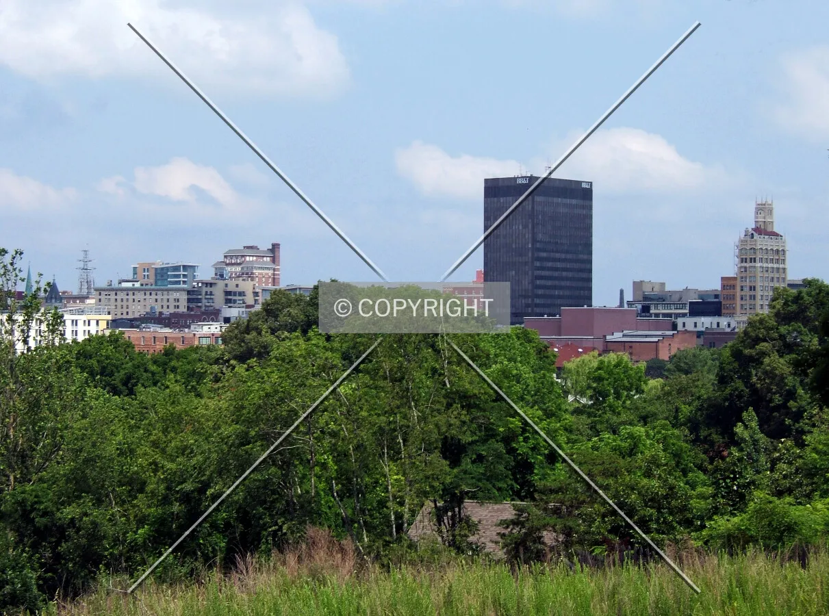 Downtown Asheville from the southeast