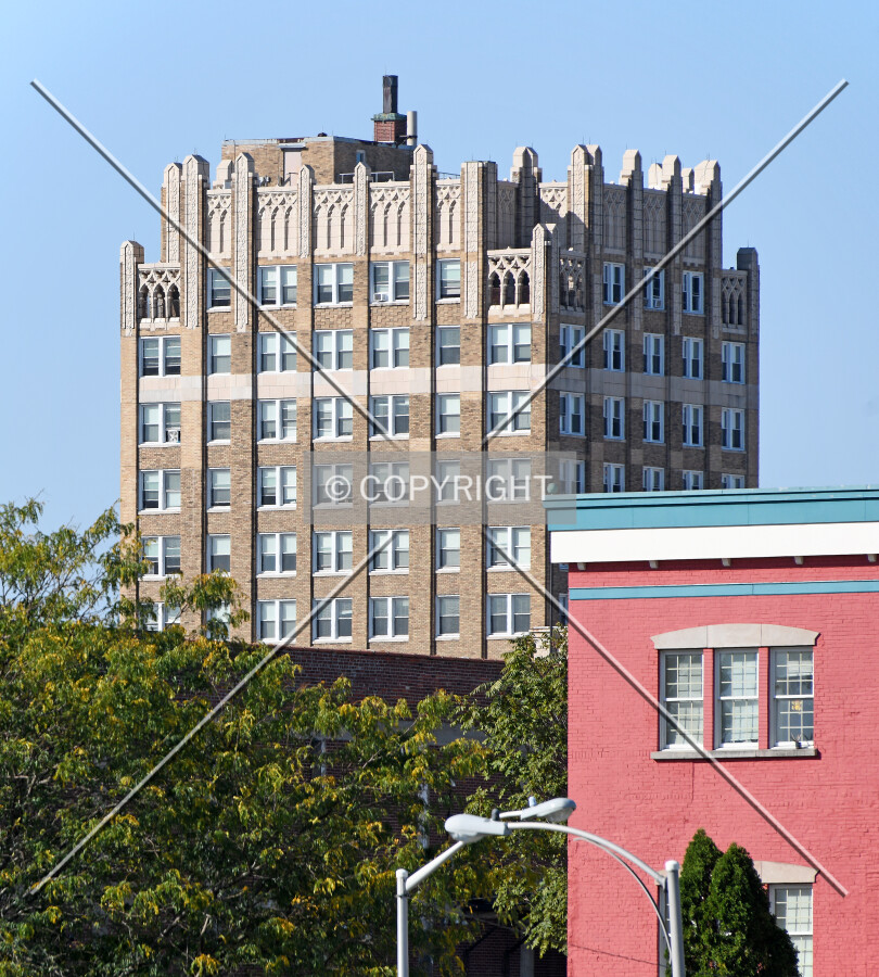 View from the northeast