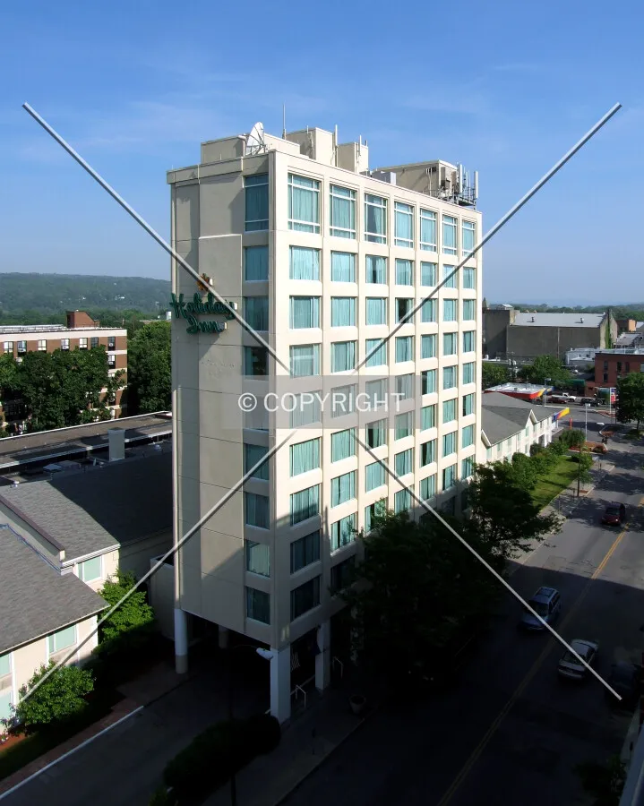 View from the southeast across Cayuga Street