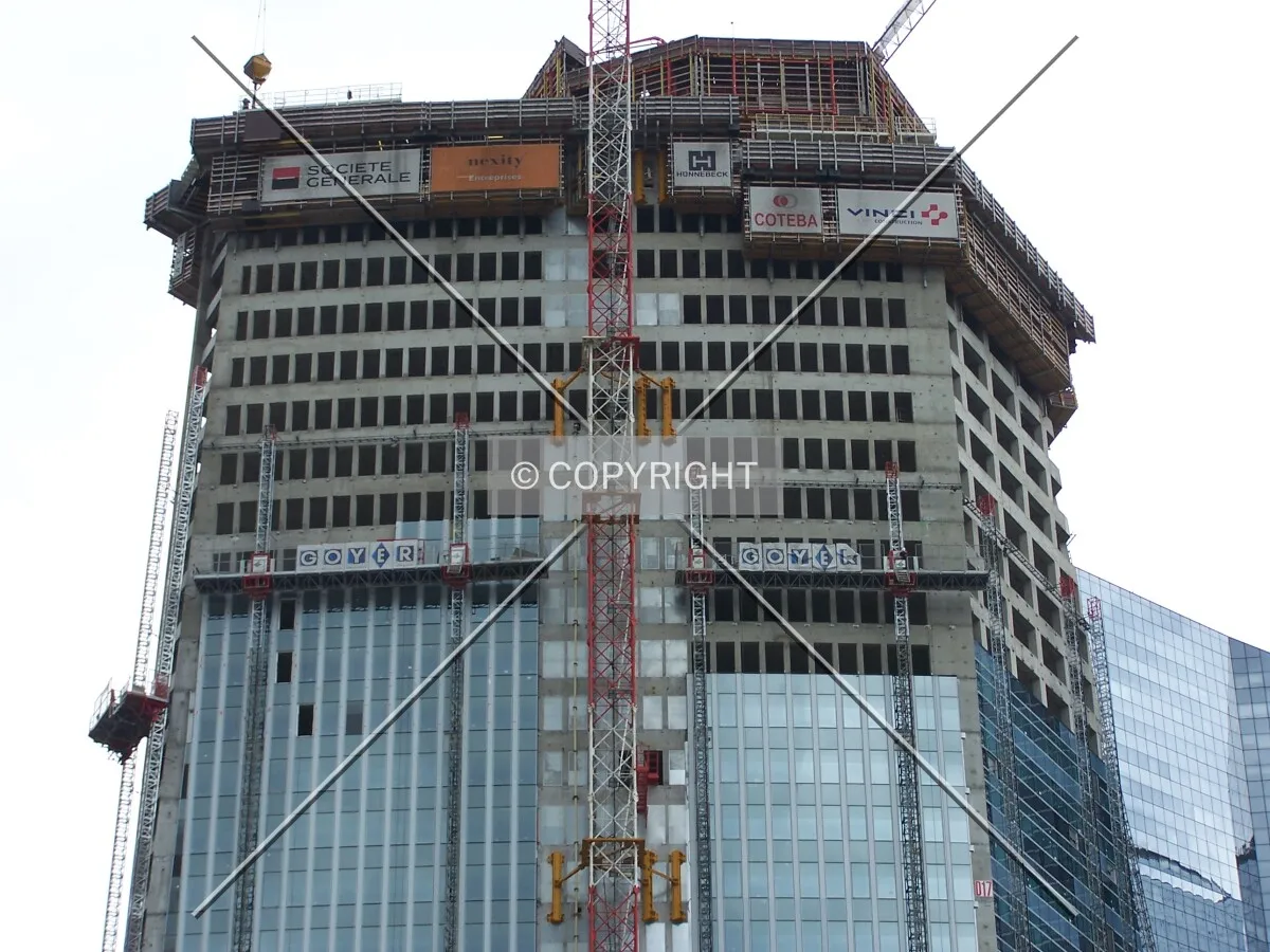 Façade installation on the south side