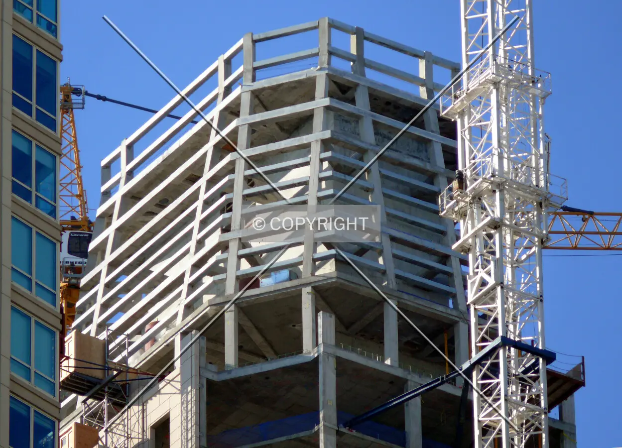 View of the top of the structure as seen from the southeast