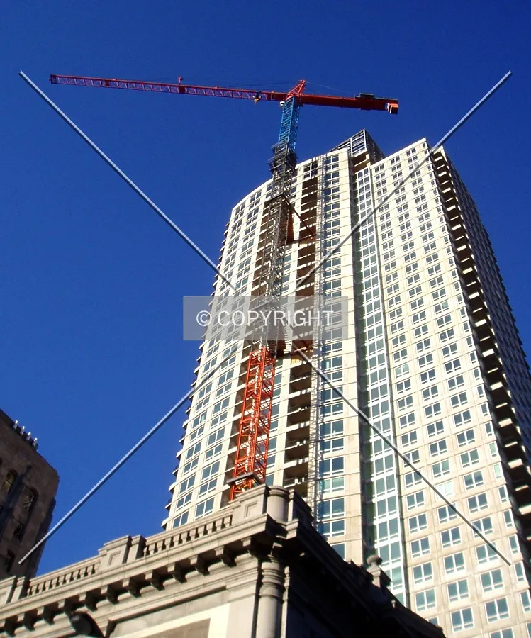 Looking up from the northeast