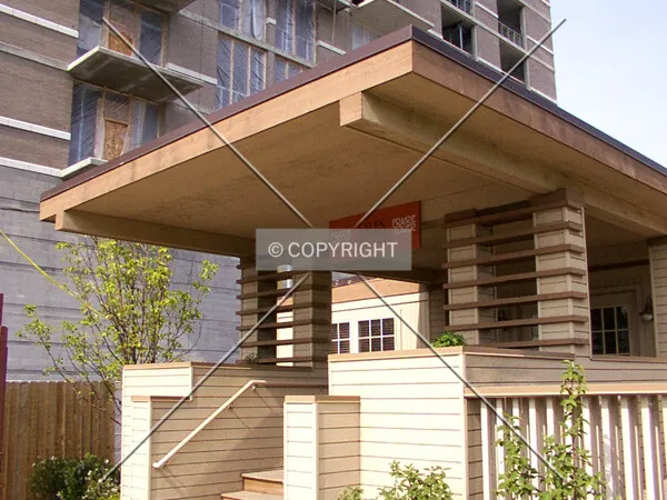 Sales center porch
