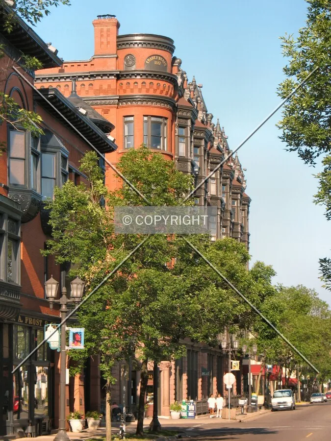 Selby Avenue streetscape, view to the west
