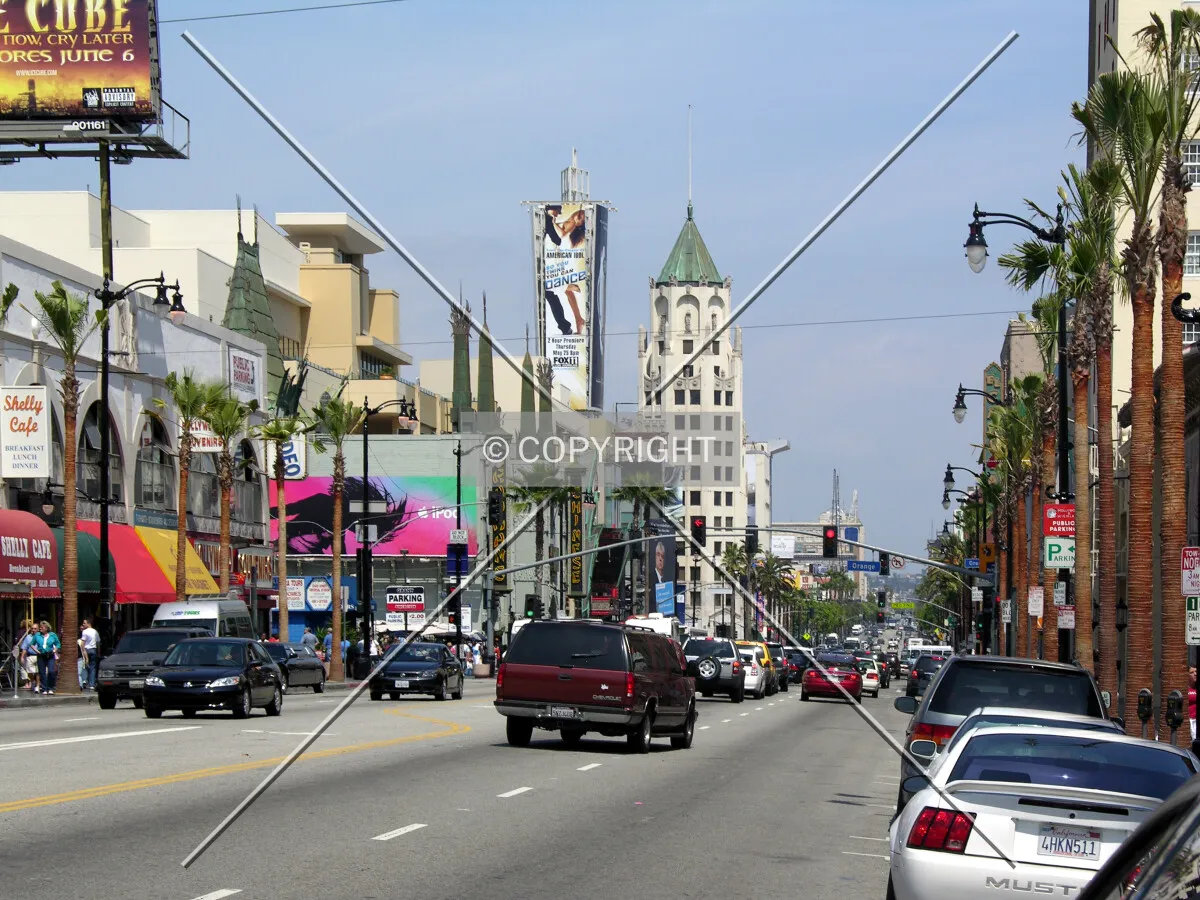 Looking east from North Orange Street