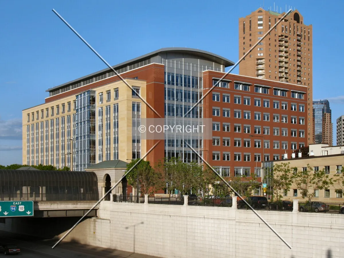 View to the east from Wabasha Street