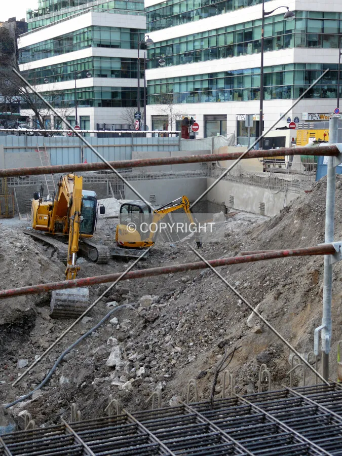 Excavation underway on the north corner