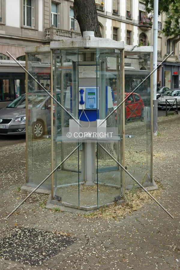 A public telephone in Strasbourg