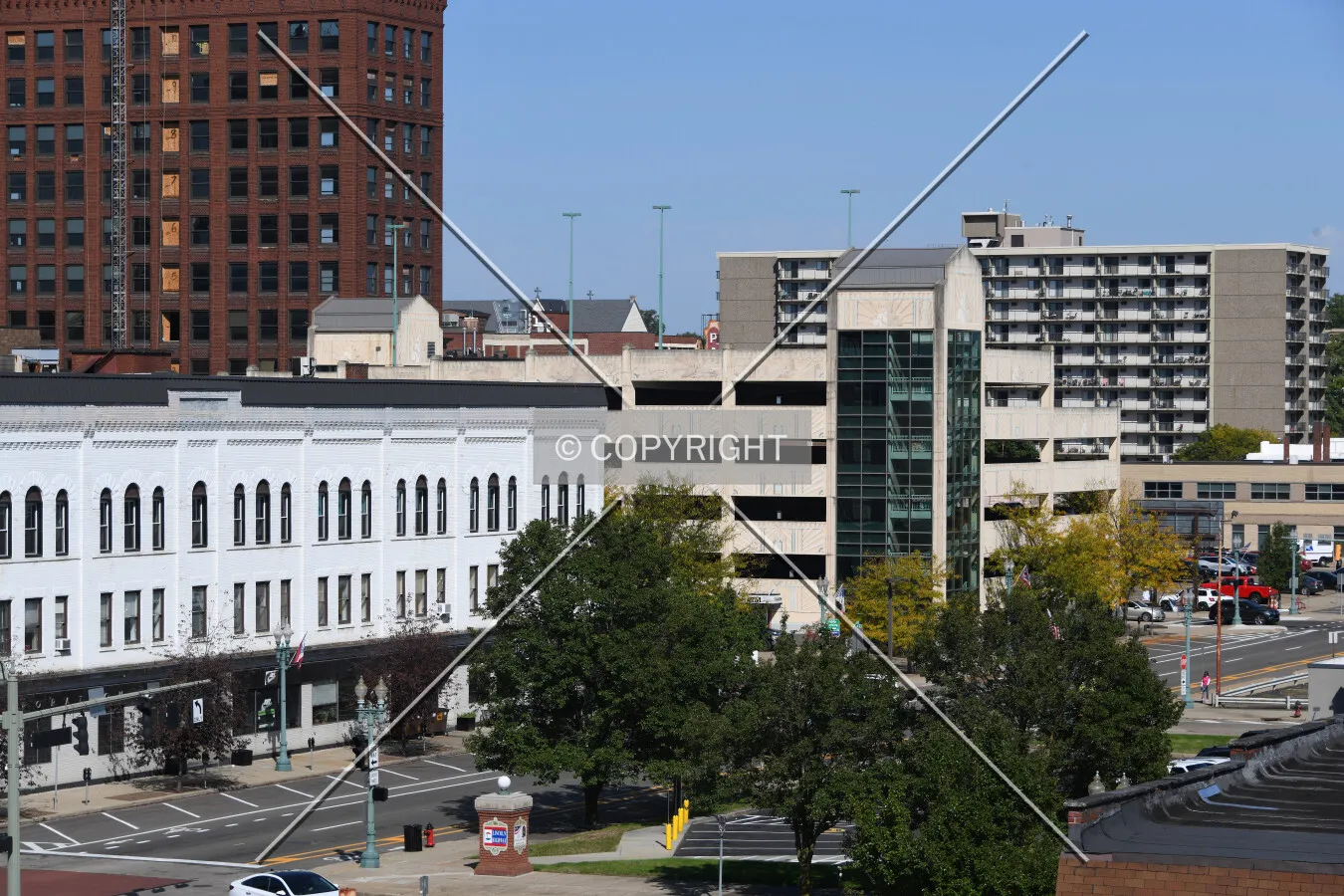 View from the southeast
