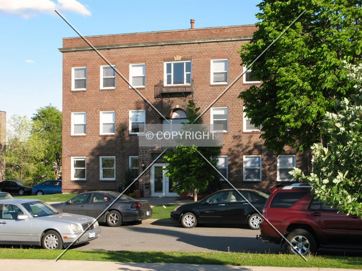 Uphill view from across Summit Avenue