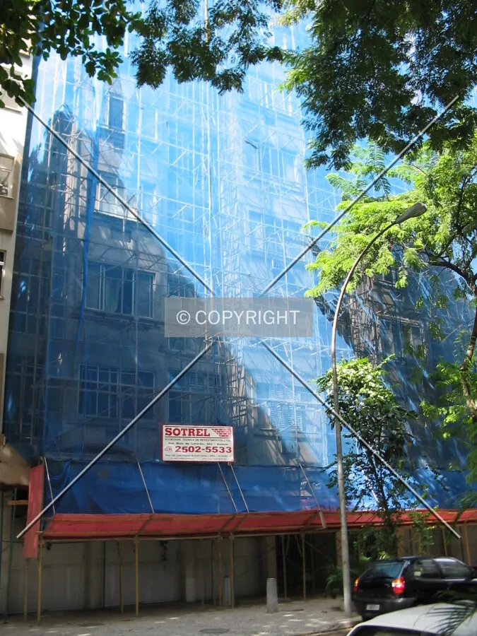 During reconstruction work on the facade
