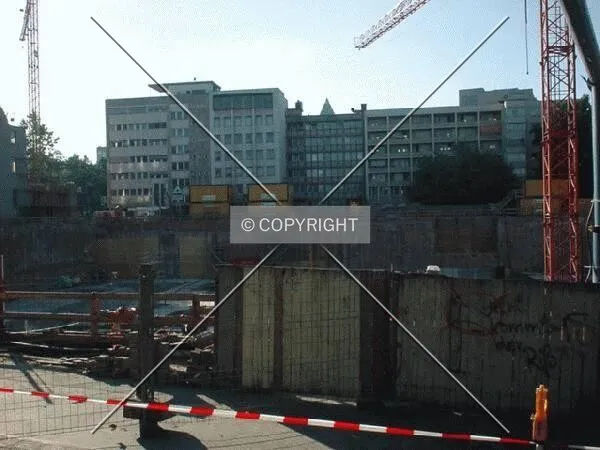 Overlooking the building site