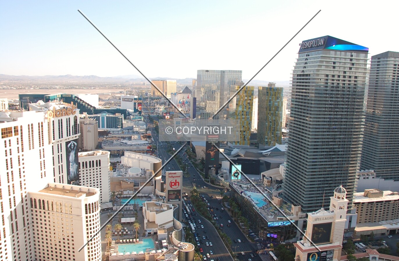 Looking south along Las Vegas Boulevard