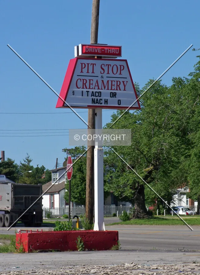 Sign from the southwest