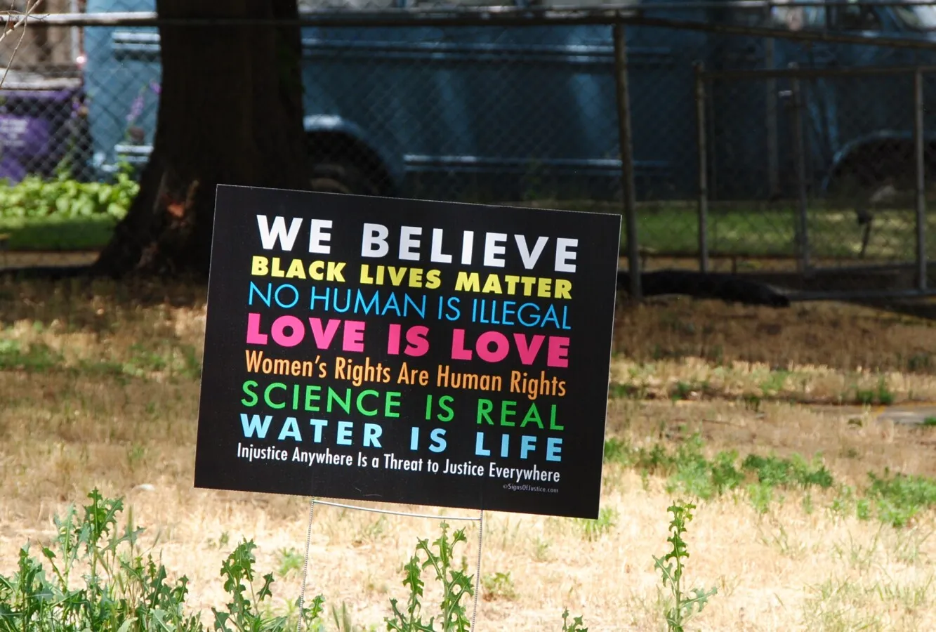 Neighborhood yard sign, 2020