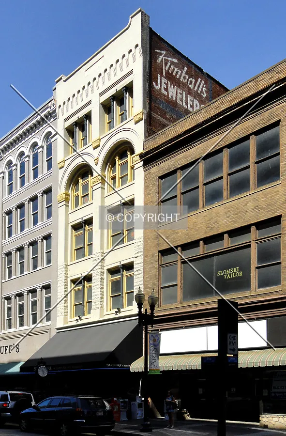 From across South Gay Street to the southwest