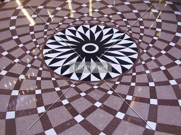 Pattern on the lower-level floor