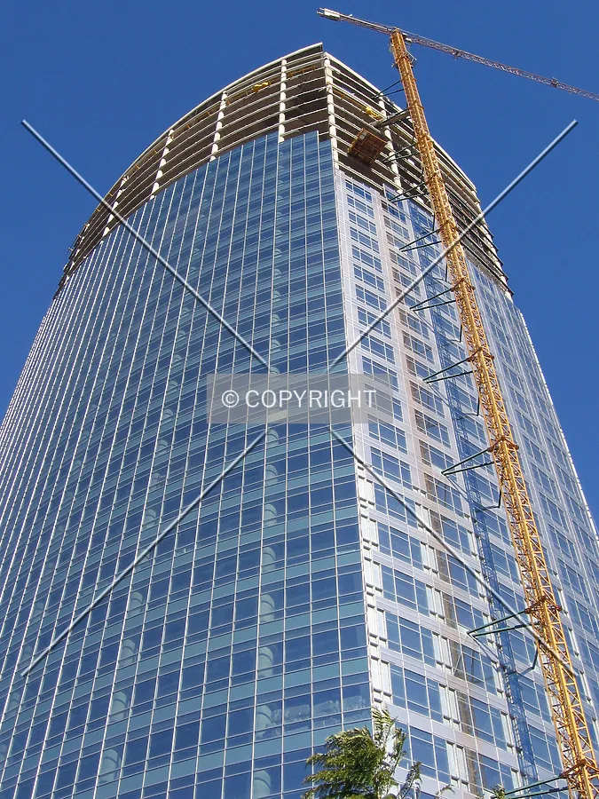 Looking up from the north