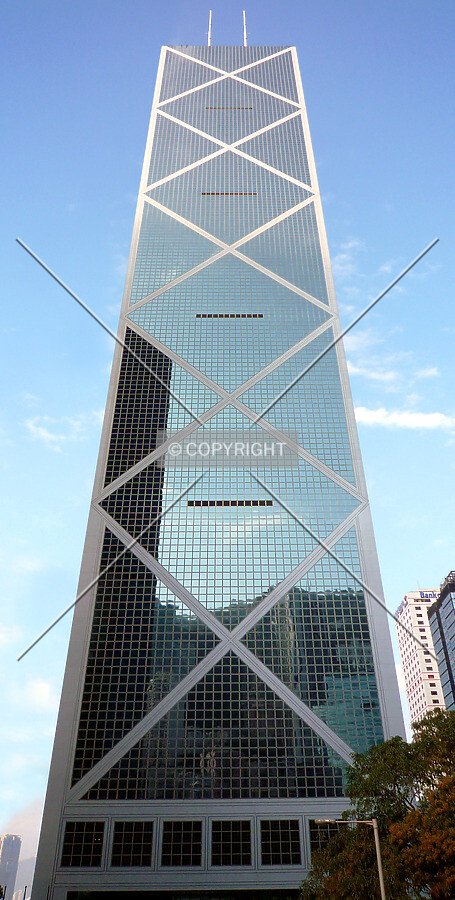 Looking up from the south