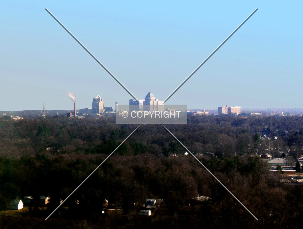Downtown from the southwest