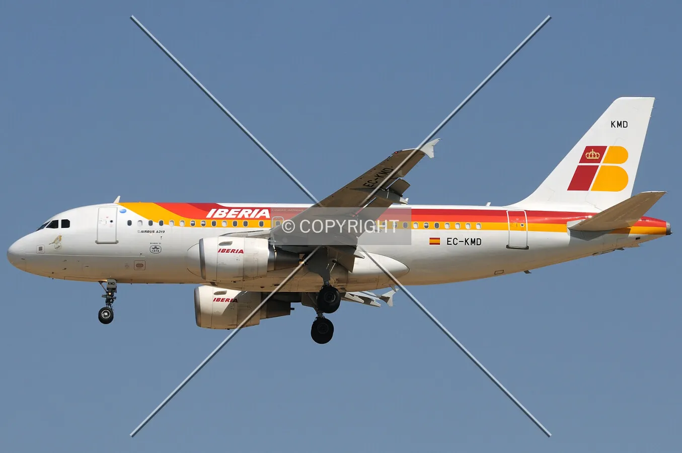 Iberia Airbus A319 EC-KMD
