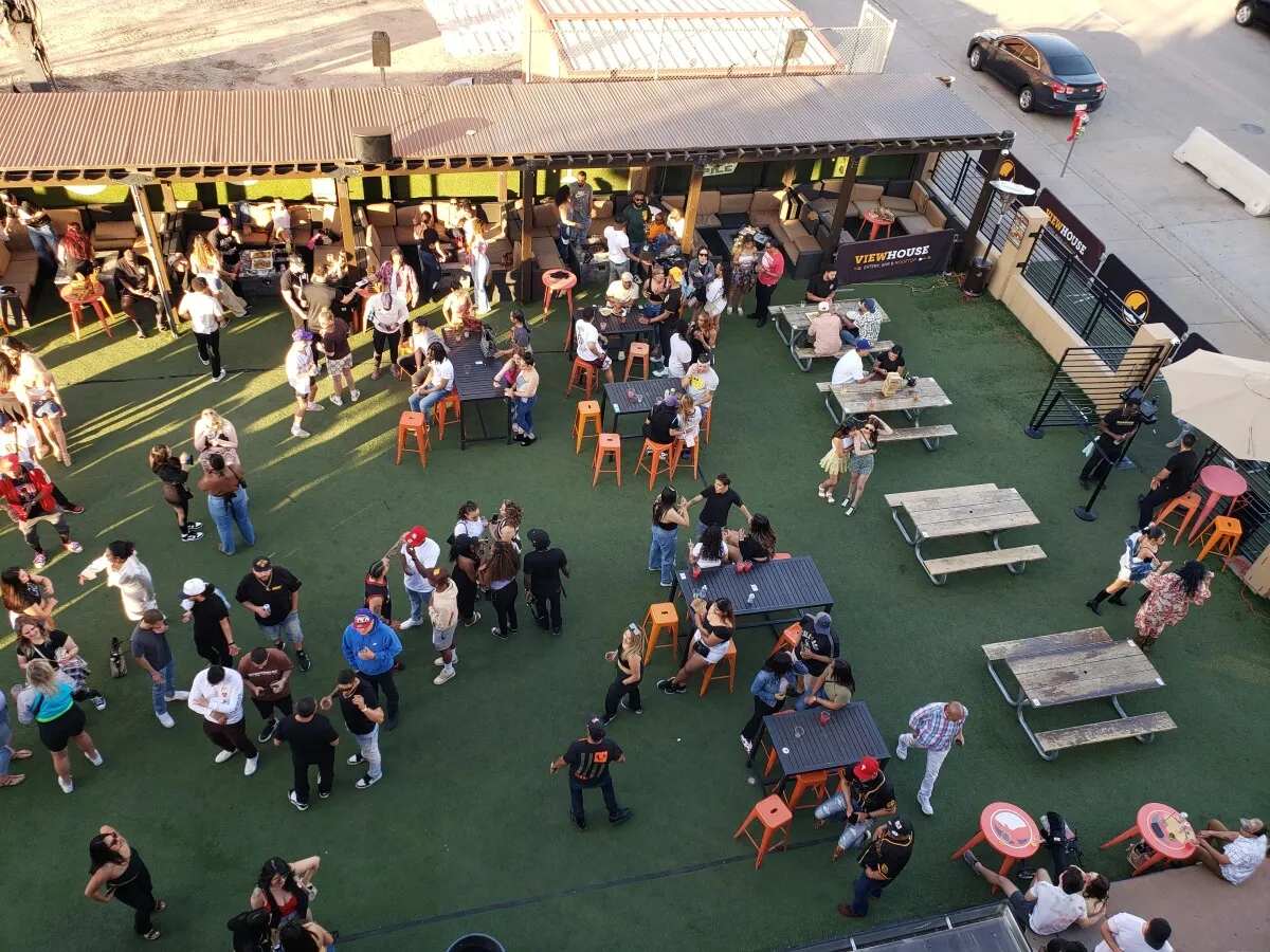 Outdoor seating area