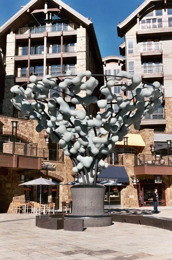 Sculpture in the plaza
