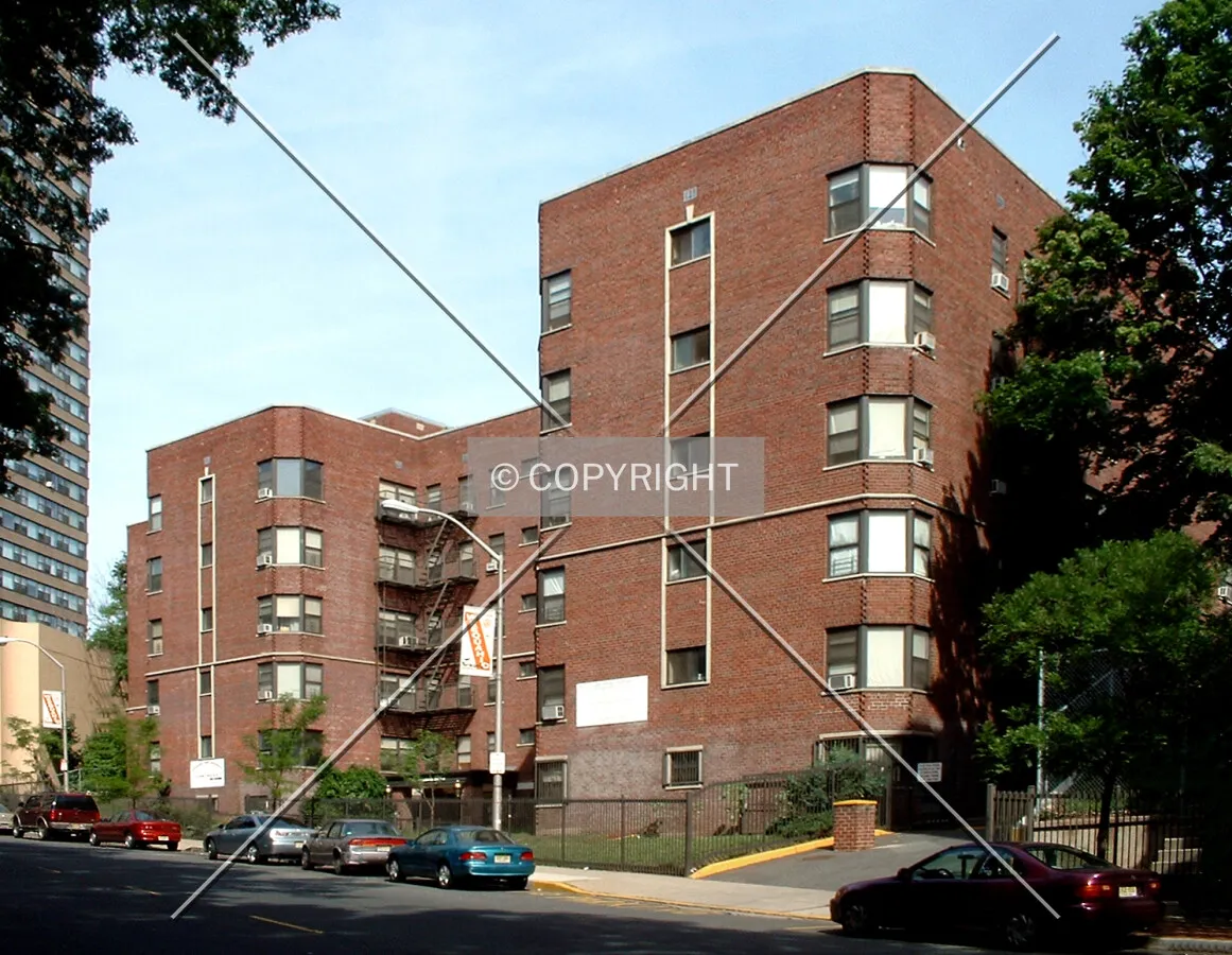 View from the southeast across Elizabeth Avenue