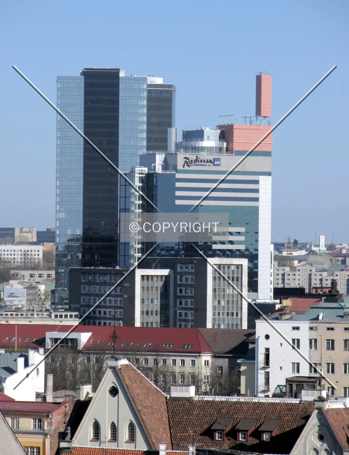 Tornimäe and Radisson SAS Hotel seen from Toompea