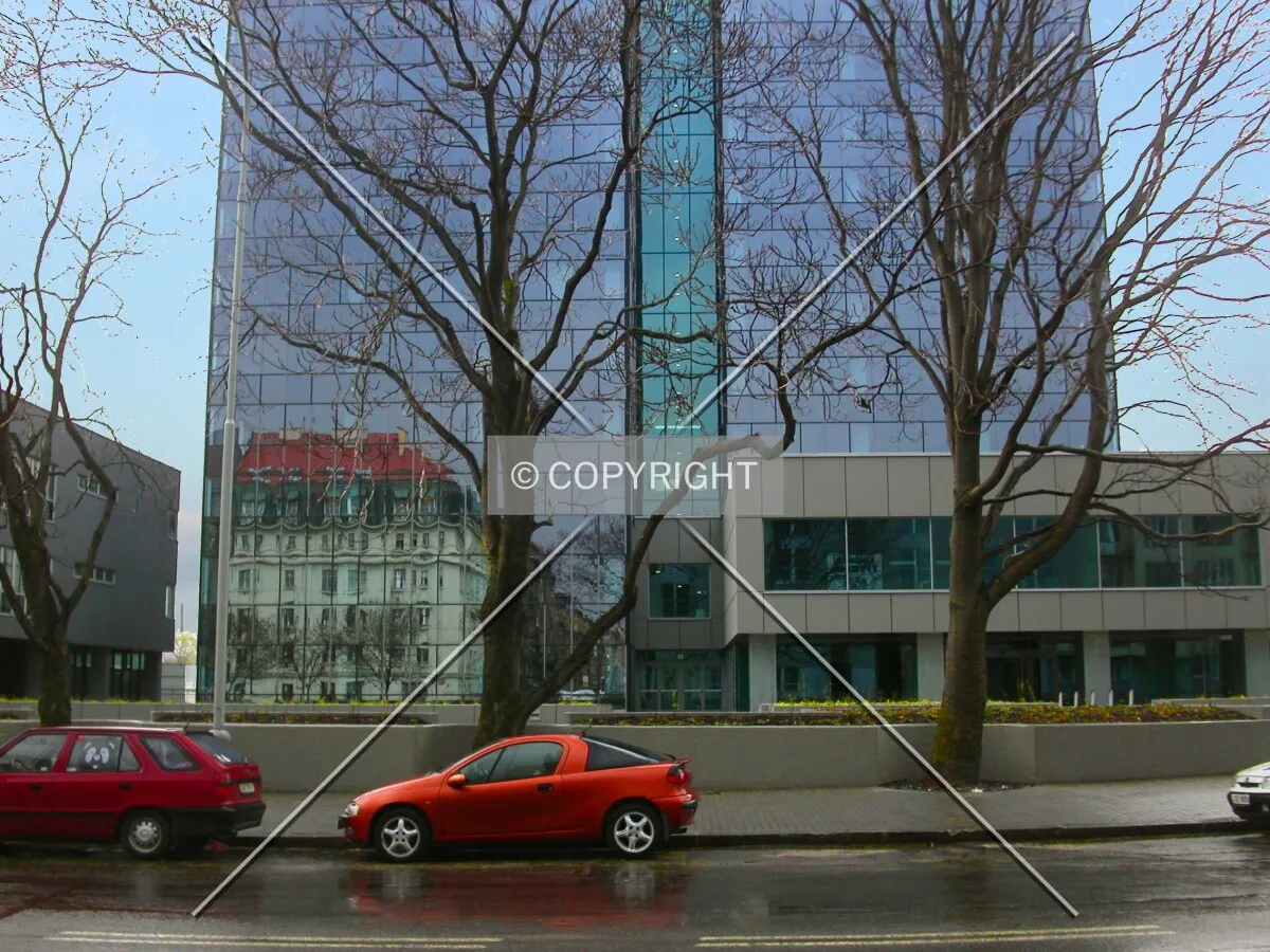 West side of building