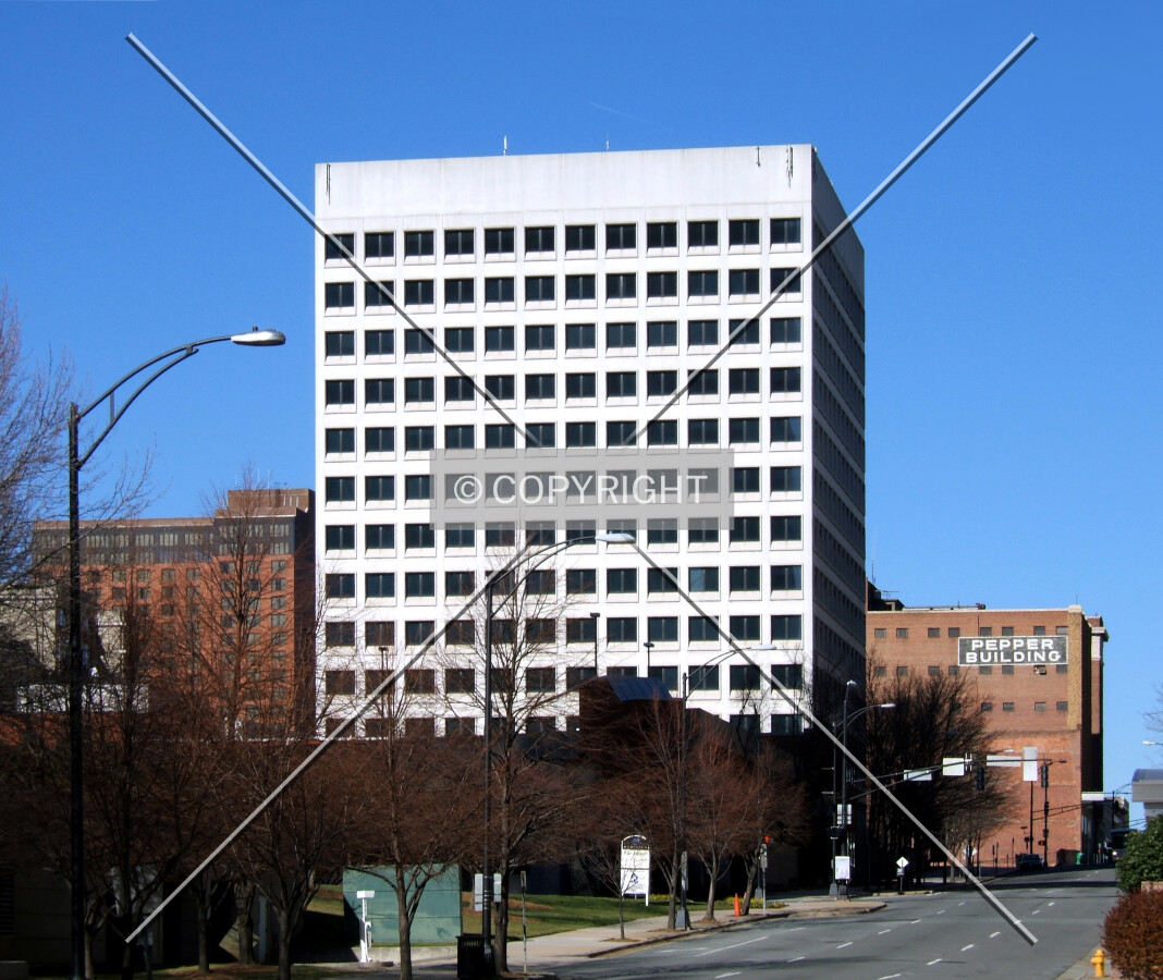 View from the southeast along Liberty Street