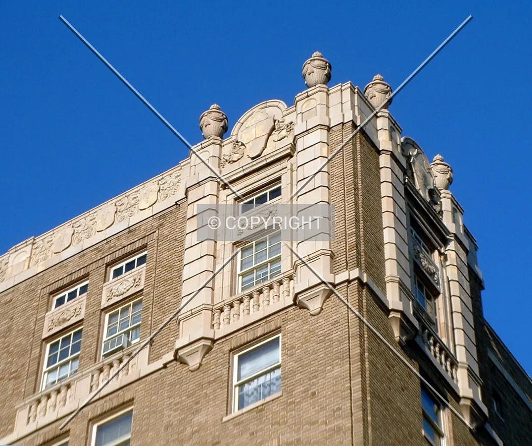 Cornice detail from the southwest