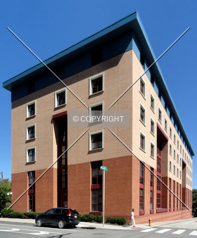 From across Cherry Street to the west