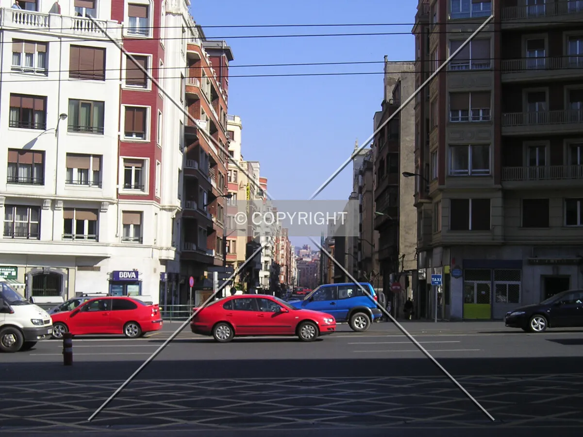 View from the junction with Sabino Arana