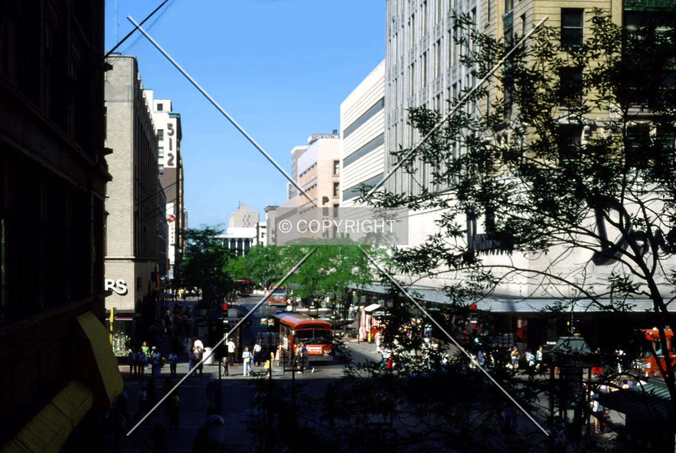 View northeast along Nicollet Mall